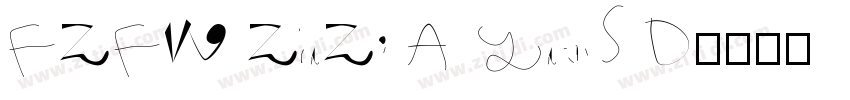 FZFW ZhuZi A YuanS D字体转换